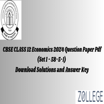 CBSE Class 12 Economics Question Paper 2024 Set 1 58 5 1